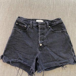 Abercrombie Black Denim Shorts
